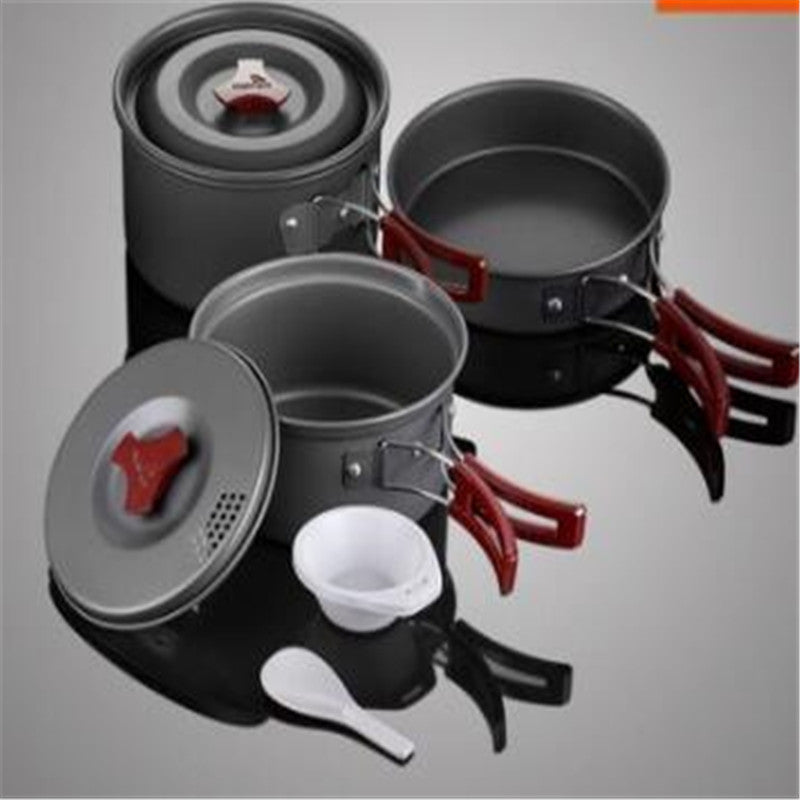 Experience the Great Outdoors with Our Camping Picnic Cookware Pot Set