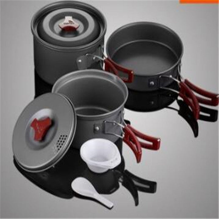 Experience the Great Outdoors with Our Camping Picnic Cookware Pot Set