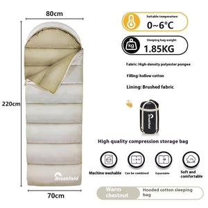 Experience Ultimate Comfort with Our Thickened Waterproof Cotton Sleeping Bag