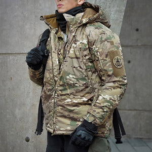Experience the Outdoors with Our Waterproof and Warm Camouflage Cotton Jacket